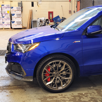 Jantes forgées Yufei 22x9.0 5x120 Gris brossé à rayons multiples pour Acura MDX TLX