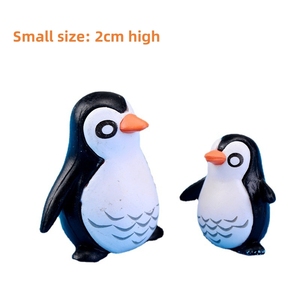 Decorazione creativa personalizzabile del Micro paesaggio dei mestieri della resina con gli ornamenti del figlio del padre del pinguino del fumetto per l'abbellimento dell'automobile di casa - Product Image 6