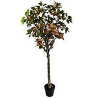 Künstlicher Kiwi-Baum im Topf Realistischer Kunstbaum Freistehend Langlebiger Plastik Immergrün Mehrteiliges Set Wohnzimmer