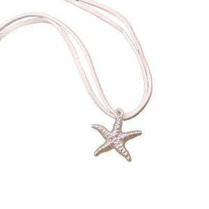 Ensemble collier et boucles d'oreilles étoile de mer en alliage de zinc, design perle, style océan, bijoux fantaisie - Product Image 5