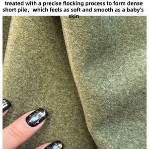 ベルベット生地 カリフォルニア製 家具用生地 オリーブグリーン ソファ ベルベット生地 高品質 - Product Image 1