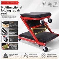 Chaise de réparation pliante 2-en-1/3-en-1 en forme de Z, 36 pouces, en cuir PU, best-seller transfrontalier pour atelier de réparation automobile