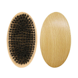 Vente en gros Blaireau <span class=keywords><strong>de</strong></span> rasage en bois naturel Marque privée Poils fermes en nylon <span class=keywords><strong>de</strong></span> <span class=keywords><strong>sanglier</strong></span> noir pour le soin <span class=keywords><strong>de</strong></span> la barbe - Product Image 4
