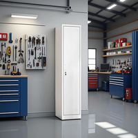 Armoire et casier en acier verrouillables pour usage commercial |   Conception durable à 2 portes avec étagères réglables et trous de ventilation