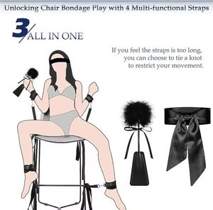Ensemble de bondage varié avec attaches de lit, sangles d'ouverture des jambes, menottes, pagaie de fessée et kit de retenue, jouet sexuel pour couple - Product Image 4