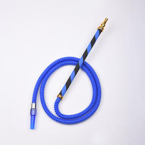 Nueva Manguera de Narguile Árabe con Manos Libres, Tubo de Silicona Flexible en Forma de S, Tubo de Metal para Colgar en el Cuello para Narguiles, Manguera de Aleación para Shisha - Product Image 3