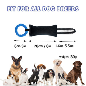 Jouet de dressage pour chien robuste avec poignée réfléchissante et nettoyage des dents pour les grandes races - Product Image 5