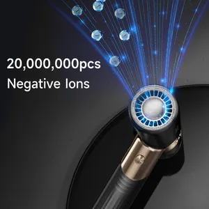 Профессиональный высокоскоростной складной ионный Электрический портативный фен для волос 220 В с отрицательными ионами