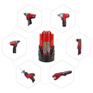 Batería de Litio Cilíndrica de Alta Capacidad de 12V y 3 Celdas para Herramientas Eléctricas <span class=keywords><strong>Milwaukee</strong></span>, Certificada por CE - Product Image 3