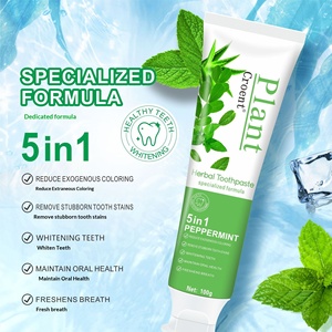 Crème blanchissante <span class=keywords><strong>anti</strong></span>-<span class=keywords><strong>mites</strong></span> à l'aloe vera et à la menthe, 100g, soins bucco-dentaires naturels, vente exclusive transfrontalière personnalisée OEM - Product Image 3