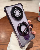 Étui de téléphone portable transparent en acrylique pour Mate 40 50 60 70 80 Promax, étanche, anti-chute, avec support magnétique invisible