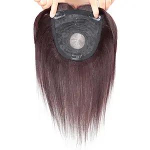 LONGFOR Remy Hair Topper Natural Short Hair Patch Special For Women Real Human Hair Wigs Topper
