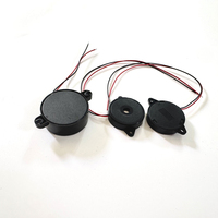 Avertisseur sonore piézoélectrique passif à montage sur panneau rond SWT 35 mm 3,5 kHz avec fils rouge et noir pour alarme d'avertissement d'équipement