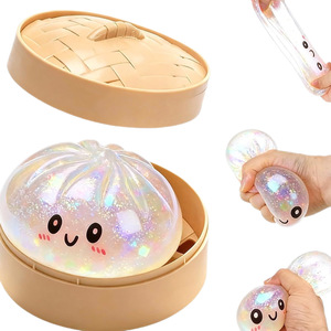 Cross-border Realistic Bun Squishy Toy Tpr Material Quick Rebound Stress Relief For Children Unisex 14 Years Up - Product Image 1