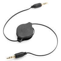 Câble Audio rétractable AUX 3.5mm, câble auxiliaire mâle à mâle, pour PC, MP3, voiture