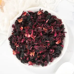 Rum Flavored Fruits Tea Mixed Dried Fruits Flowers Tea With Blue Berry Raspberry