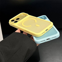 Coque de téléphone antichoc magnétique transparente à chargement sans fil, finition mate douce, pour iPhone 18 Pro, 17, 16, 15, 14 Plus, 13 Pro Max