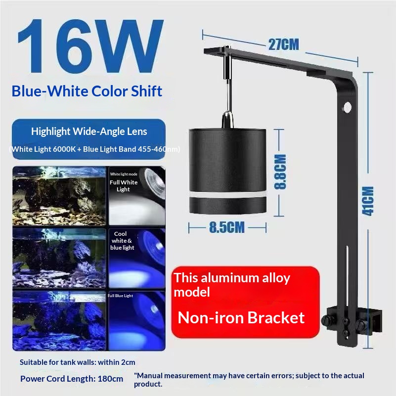 Downlight azul-blanco de 16W con soporte