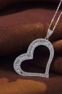 Collar Xinfly de Oro Real de 18k con Corazón de Durazno Grande y Diamantes Naturales de 0.65ct para Mujer - Product Image 3