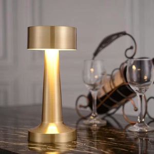 LED <b>Table</b> <b>Lamp</b> Modern Touch Remote Control Dimmable 3 Color Rechargeable Simple Eco-Friendly Dining Desktop Night Light - Product Image 4