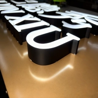 Letreros Comerciales Personalizados de Fábrica, Letras de Canal 3D LED Acrílicas, IP65 Impermeables, Letreros Publicitarios para Exteriores, Parques y Tiendas