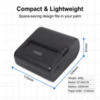 Imprimante d'étiquettes thermiques sans encre ZY-M331B 3 pouces, mini-imprimante de reçus et de factures pour la maison et le bureau, imprimante d'étiquettes de codes-barres sans encre
