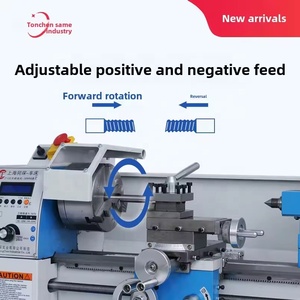 Tongchen <span class=keywords><strong>CNC</strong></span> Lathe chế biến gỗ máy công cụ mở rộng đôi chuck ngang phay Cutter 220V nhỏ kim loại tiện cụ - Product Image 2