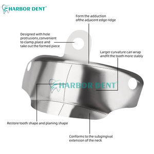 Sistema a matrice di restauro dente/anello metallico con matrice dentaria sezionale per riempimento di cavità prossimale forniture dentali - Product Image 4