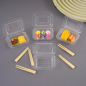 Fiambrera <span class=keywords><strong>de</strong></span> juguete <span class=keywords><strong>de</strong></span> comida rápida DIY en miniatura, embalaje <span class=keywords><strong>de</strong></span> plástico transparente desechable para <span class=keywords><strong>casa</strong></span> <span class=keywords><strong>de</strong></span> <span class=keywords><strong>muñecas</strong></span>, Mini fiambrera <span class=keywords><strong>de</strong></span> simulación - Product Image 1