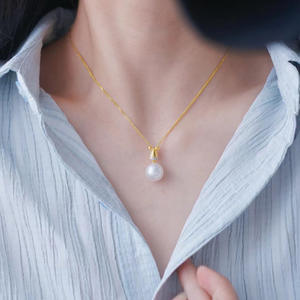 Colgante de Plata S925 con Cuentas Redondas de 8-13 mm, Accesorio Simple para Collar de Jade DIY con Base Vacía 31040, Colgantes y Dijes de Perlas - Product Image 4