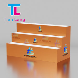 Nuevo diseño, Feria Comercial portátil de 4 pies, publicidad, tela bloqueable de aluminio, soportes acrílicos, Mostrador de exhibición de mesa frontal Modular - Product Image 1