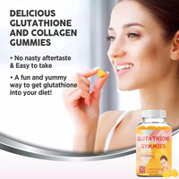 Suplemento de Colágeno en Polvo y Gomitas OEM con Antioxidante L-Glutatión, Certificado por Terceros, 200g, Personalizable