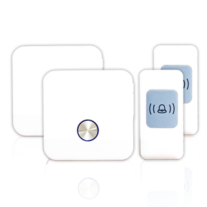 กริ่งประตูไร้สายแบบชาร์จไฟได้ระยะ300เมตรตัวรับสัญญาณ2ตัว + เครื่องส่งสัญญาณ2ตัวเวลาสแตนด์บายยาวนานเป็นพิเศษสำหรับโรงแรมโรงเรียนสวนสาธารณะ - Product Image 6