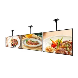 Hỗ trợ chia màn hình Wifi USB ảnh video player kỹ thuật số màn hình menu cho nhà hàng thức ăn nhanh menu quảng cáo
