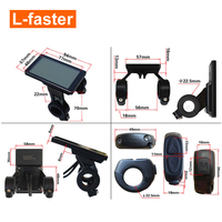 Contrôleur de moteur 350w Affichage Accessoires de vélo électrique Affichage LCD noir et blanc pour vélo électrique