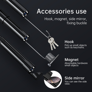 Nhà Máy Trực Tiếp Di Động Công Cụ Sửa Chữa Nội Soi Ống Borescope 2.4Inch Đầy Đủ HD IP67 8.5Mm Cứng Nhắc 1M Kiểm Tra Máy Ảnh Đổ Puitui - Product Image 6