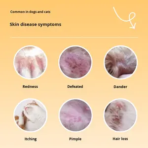 ميكروسبوروم كانيس الخارق دودة الحلقية الشفاء الذاتي قوة فعالة الصدفية الملاسيزيا البلاستيك الحيوانات الأليفة تنظيف أداة الاستحمام مخزنة - Product Image 5