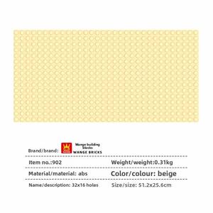 Wange Chine Blocs de construction et jouets de table d'assemblage mural pour enfants, grandes pièces, 0-24 mois, plaque de base 32*16, modèle en plastique ABS - Product Image 6