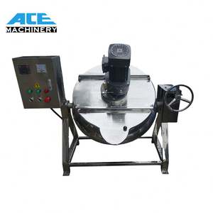 เครื่องทำอาหารอัตโนมัติ Ace 100L 200L หม้อหุงต้มขนาดใหญ่ สำหรับทำแยม ซอส พร้อมระบบทำความร้อนด้วยไอน้ำ และเครื่องผสม มีจำหน่าย - Product Image 1