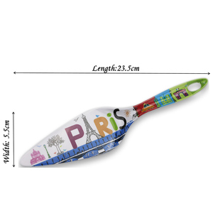 Spatule à gâteau en mélamine motif chat noir et tour Eiffel, idéale pour <span class=keywords><strong>les</strong></span> fêtes d'anniversaire - Product Image 2
