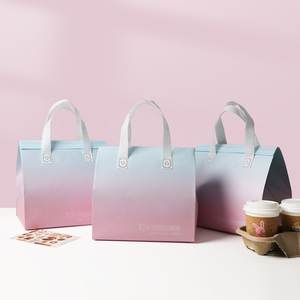 Tùy Chỉnh Nhôm Lá Mỏng Lót Cách Điện Tote Không Thấm Nước Không Dệt Nhiệt Túi Lạnh Biểu Tượng Dùng Một Lần Cho Ăn Trưa Sữa Đóng Gói - Product Image 1