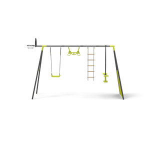 XNS037 Conjunto de Balanço <span class=keywords><strong>6</strong></span> em <span class=keywords><strong>1</strong></span> para Quintal, Balanço Externo de 2,2M com Tabela de Basquete, Balanço para Bebês - Product Image 1