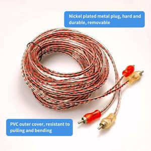 High-quality RCA Y-<b>splitter</b> adapter 1-to-2 connector car <b>splitter</b> <b>cable</b> high-fidelity audio for amplifiers - Product Image 6