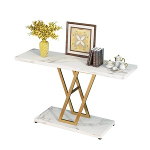 Mesa de Entrada con Estante de Almacenamiento para el Hogar, Estilo Moderno Minimalista de Lujo, Mesa para Recibidor - Product Image 1