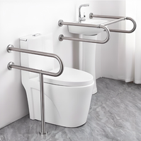 Barre d'appui de sécurité pour douche et baignoire, main courante de sécurité pour salle de bain, barre d'appui pour personnes âgées en acier inoxydable 304 avec porte-papier
