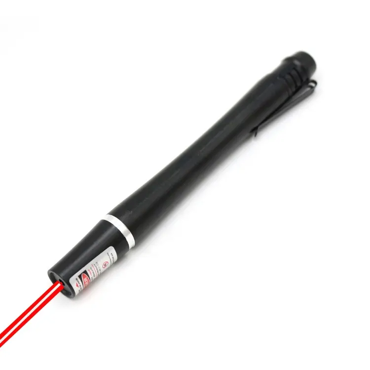 テールスイッチペン形状635NM650NMドットレーザートーチ懐中電灯高品質AAAバッテリーハンズフリー明るい赤色レーザーポインター
