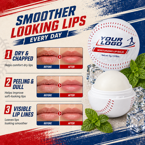 Popular Baseball Lip Moisturizer Fresh Cooling Comfort Hydrating Smooth Dry Chapped Lip Care Baseball Enthusiast Lip Balm - Product Image 5