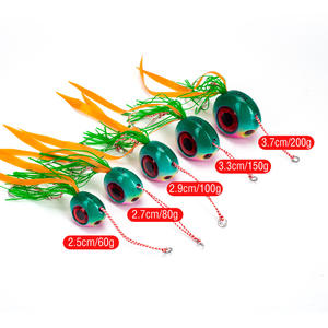 Top qualité 60g 80g 100g 150g 200g pêche course coulissante remplacer gabarits pêche en eau salée leurre Tai caoutchouc Madai gabarit - Product Image 4