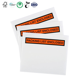 Tự Niêm Phong <span class=keywords><strong>Waybill</strong></span> Bag Sideways Đang Tải Bao Bì Dính Danh Sách Trượt Túi - Product Image 5