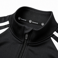 Ensemble d'entraînement de football QuestLink personnalisé avec demi-zip, survêtement à manches longues et pantalon fuselé, uniforme de football